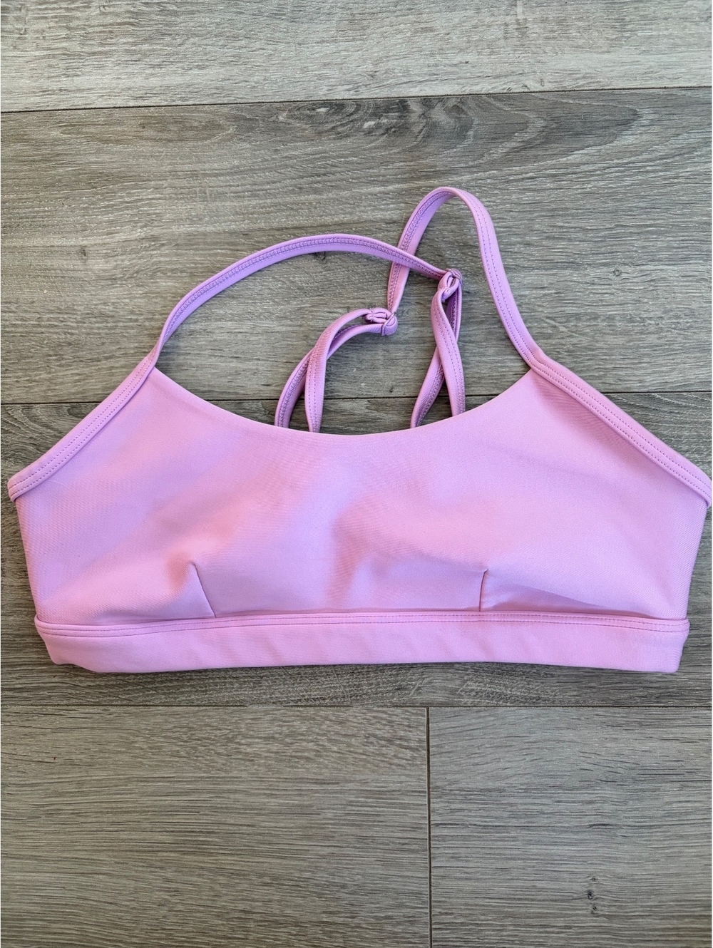 Alo Yoga Lilac Tie-Strap Bralette — Lilac, S